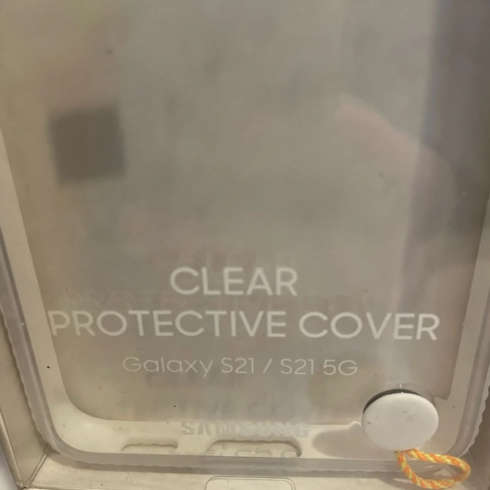 NWT Samsung Galaxy S21, Clear Protective Cover - Clear Plastic NEW